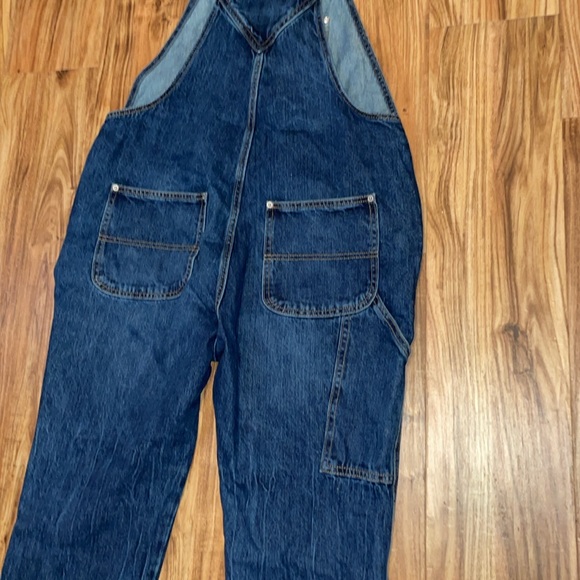 Old navy women’s overalls 14 bibs Jean denim utility cotton classic essential - Picture 5 of 12